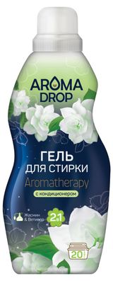 Изображение товара Гель для стирки Aroma Drop Aromatherapy Универсальный 2 в 1 Жасмин и Ветивер, 1 л