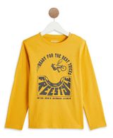 Изображение товара Футболка для мальчика InExtenso с длинным рукавом желтая