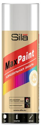 Изображение товара Эмаль Sila универсальная белая глянцевая RAL9003, 520 мл