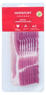 Изображение товара Бекон «Мираторг» Любительский свиной, 260 г