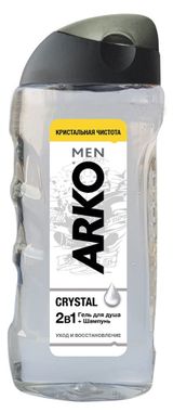 Изображение товара Гель для душа Arko Men Crystal 2 в 1, 260 мл