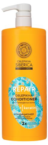 Изображение товара Кондиционер для повреждённых волос Natura Siberica Oblepikha Professional Кератиновое восстановление, 1000 мл
