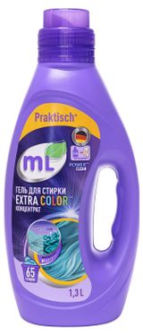 Изображение товара Гель для стирки концентрат Meine Liebe Extra Color для цветного белья, 1,3 л