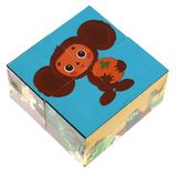 Изображение товара Набор 4 кубика «Умные игры» Союзмультфильм Чебурашка, 80х80х40 мм