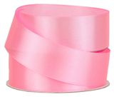 Изображение товара Лента флористическая «Азалия Декор» атлас кораллово-розовая для цветов и подарков 25 мм х 22 м, 1 шт