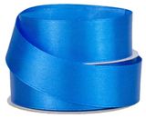 Изображение товара Лента флористическая «Азалия Декор» атлас ярко-синяя для цветов и подарков 25 мм х 22 м, 1 шт