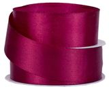 Изображение товара Лента флористическая атласная «Азалия Декор» винный для цветов и подарков 25 мм х 22 м, 1 шт