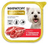 Изображение товара Влажный корм для собак мелких пород «Мираторг» Selection Паштет с говядиной, 100 г