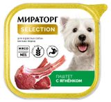 Изображение товара Влажный корм для собак мелких пород «Мираторг» Selection Паштет с ягненком, 100 г