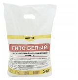 Изображение товара Гипс белый «Артель» строительный быстротвердеющий, 3 кг