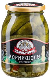 Изображение товара Корнишоны маринованные «Скатерть-Самобранка», 500 мл