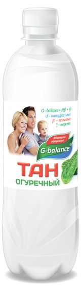 Изображение товара Напиток кисломолочный G-Balance Тан огуречный 1% БЗМЖ, 500 мл