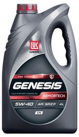 Изображение товара Масло моторное «Лукойл» Genesis Armortech 5W-40 синтетическое, 4 л