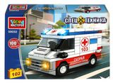 Изображение товара Конструктор «Город мастеров» Машина скорой помощи, 102 детали