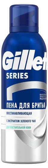 Изображение товара Пена для бритья Gillette Восстанавливающая с экстрактом зеленого чая, 200 мл