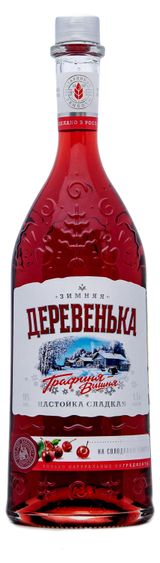 Изображение товара Настойка «Зимняя Деревенька» Графиня Вишня Россия, 0,5 л