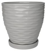 Изображение товара Горшок «Вещицы» Эллипс серый, 17,8 см