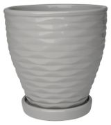 Изображение товара Горшок «Вещицы» Эллипс серый, 14,5 см
