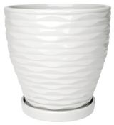 Изображение товара Горшок «Вещицы» Эллипс белый, 17,8 см