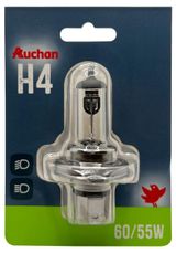 Изображение товара Лампа автомобильная АШАН Красная птица галогеновая Н4 60/55ВТ 12В, 1 шт