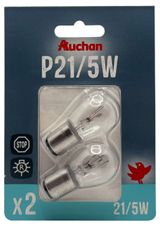 Изображение товара Лампа автомобильная АШАН Красная птица P21/5Вт 12В, 2 шт