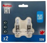 Изображение товара Лампа автомобильная АШАН Красная птица Blue light галогеновая Н1 55Вт 12В, 2 шт