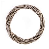 Изображение товара Венок-основа декоративный универсальный «Азалия Декор» из ротанга ива серый для цветов D20xH3 см, 1 шт