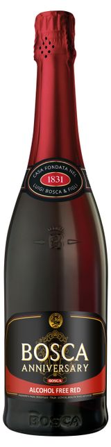 Изображение товара Напиток игристый винный безалкогольный  BOSCA Анниверсари красный полусладкий, 0,75 л