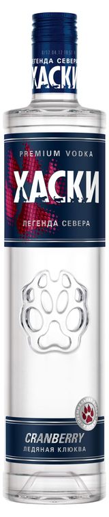 Изображение товара Водка «Хаски» Ледяная клюква Россия, 0,5 л