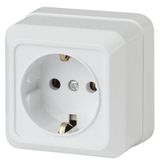 Изображение товара Розетка Intro Quadro 2-202-02 с заземлением слоновая кость