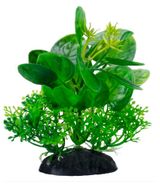 Изображение товара Растение для аквариума HOMEFISH Кальдезия зеленая пластиковое с грузом, 12 см