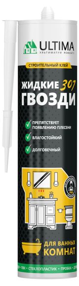 Изображение товара Клей каучуковый Ultima 307 для ванных комнат, 360 г