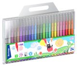 Изображение товара Фломастеры Berlingo Жил-был кот смываемые, 24 цветов