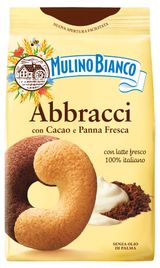Изображение товара Печенье Mulino Bianco Аббраччи сдобное с какао и сливками Италия, 350 г