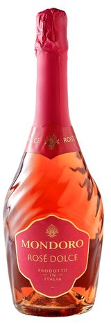 Изображение товара Игристое вино Mondoro Rose розовое полусладкое Италия, 0,75 л