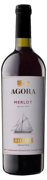 Изображение товара Вино Agora Reserve Мерло красное сухое Россия, 0,75 л