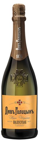 Изображение товара Игристое вино «Левъ Голицынъ» Наследие Мастера белое полусухое Россия, 0,75 л