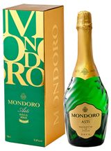 Изображение товара Игристое вино Mondoro Asti белое сладкое в подарочной упаковке Италия, 0,75 л