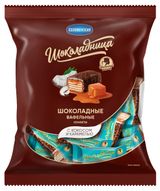 Изображение товара Конфеты вафельные «Шоколадница» с кокосом и карамелью, 200 г