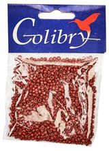 Изображение товара Бисер Colibry стеклянный коричневый 10/0, 20 г