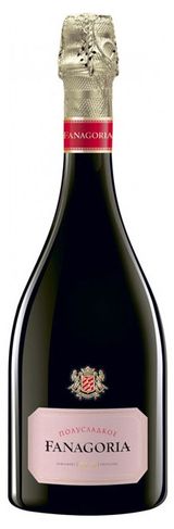 Изображение товара Игристое вино Fanagoria розовое полусладкое Россия, 0,75 л
