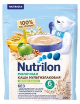 Изображение товара Каша молочная Nutrilon Мультизлаковая с яблоком и бананом, 200 г