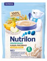 Изображение товара Каша молочная Nutrilon Рисовая с яблоком и бананом, 200 г