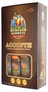 Изображение товара Конфеты шоколадные «Вольская конфета» Ассорти на сливках, 305 г