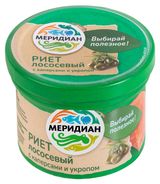 Изображение товара Риет лососевый «Меридиан» с каперсами и укропом, 100 г