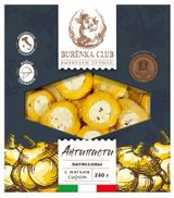 Изображение товара Закуска антипасти патиссоны с мягким сыром Burenka Club в масле БЗМЖ, 240 г