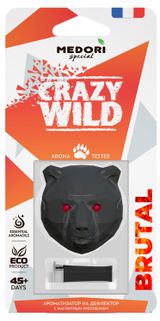 Изображение товара Ароматизатор автомобильный MedoriI 3D Brutal Медведь на дефлектор