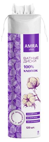 Изображение товара Ватные диски AMRA Ultra, 120 шт