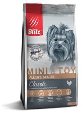 Изображение товара Сухой корм для собак мелких и миниатюрных пород Blitz с курицей, 500 г