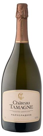 Изображение товара Игристое вино Chateau Tamagne белое полусладкое Россия, 1,5 л